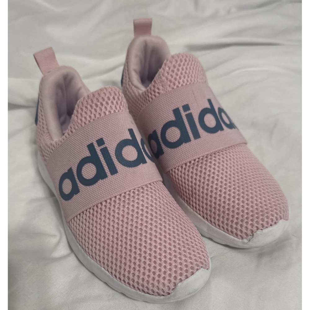 adidas lite racer Pink Mesh Slip-On Lightweight Athletic Sneaker Kids 13